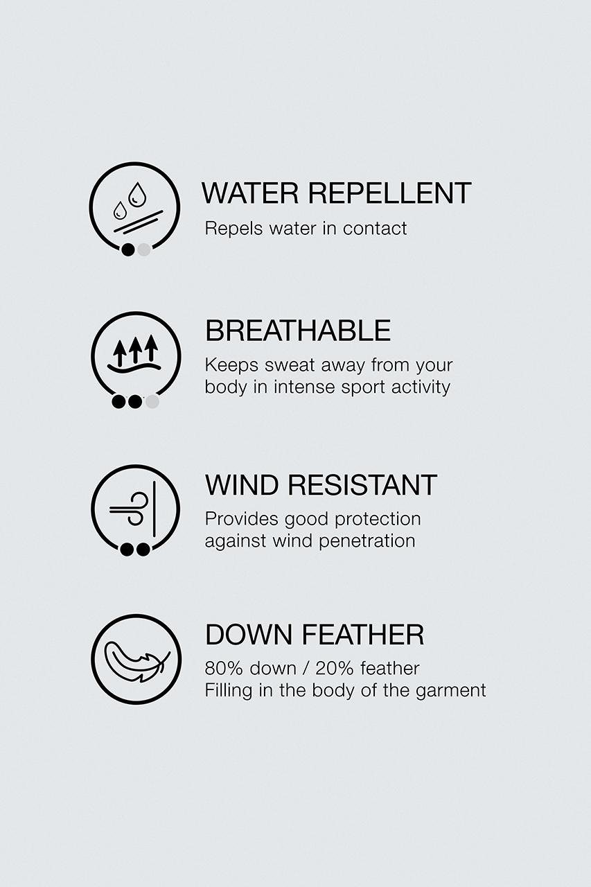 100% FEATHER PUFFER JACKET